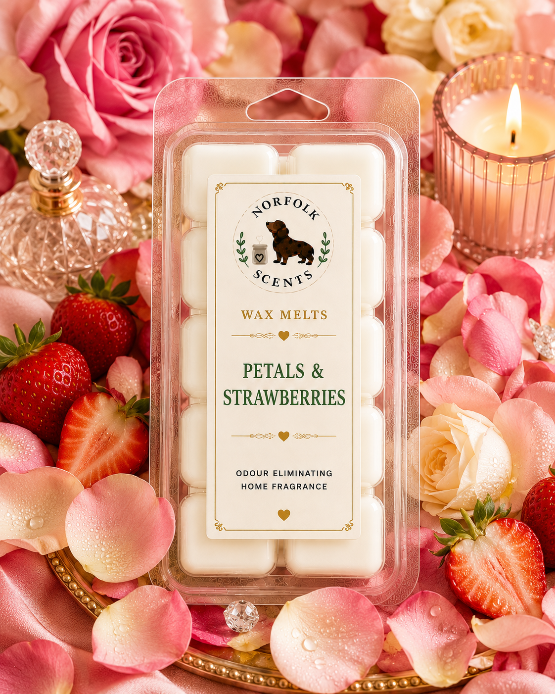 Petals & Strawberries Wax Melt