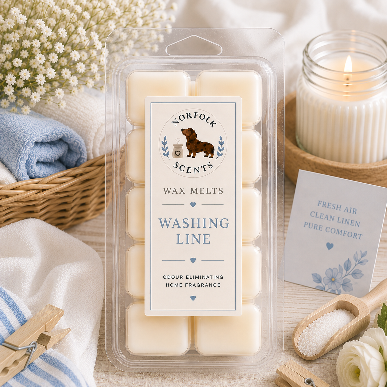 Washing Line Wax Melt