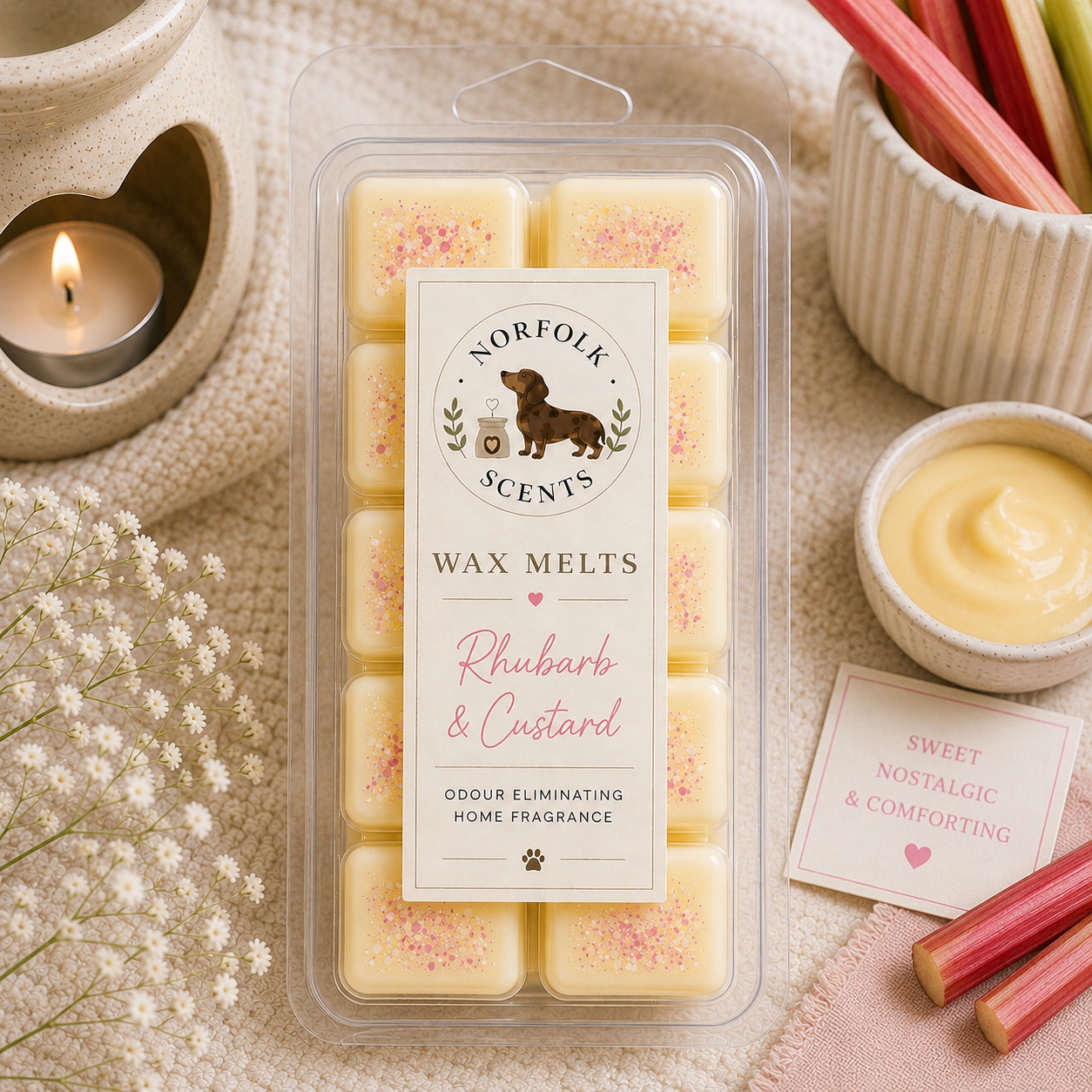 Rhubarb & Custard Wax Melt