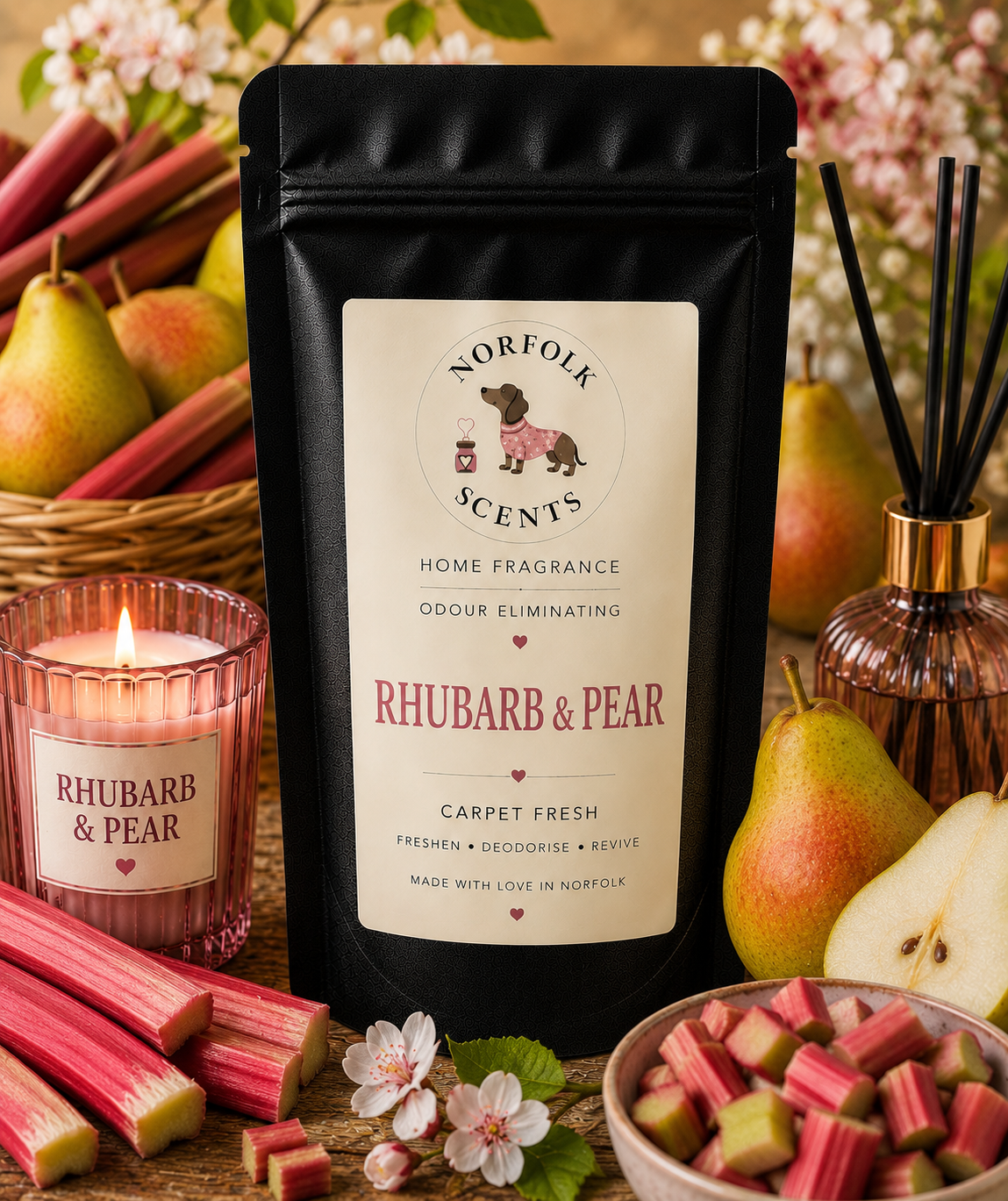Rhubarb & Pear Carpet Fresh