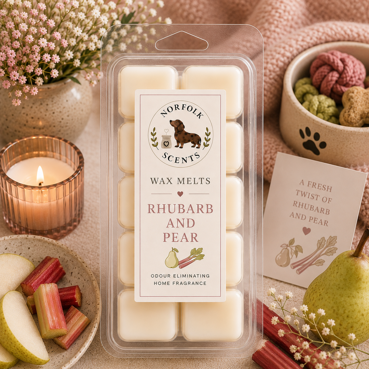 Rhubarb & Pear Wax Melt